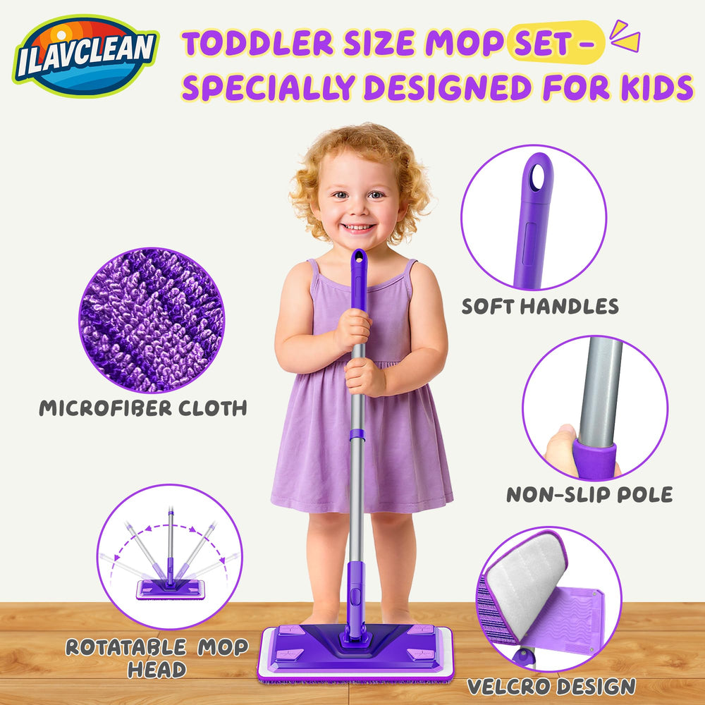 ILAVCLEAN safe materials design ensures child-friendly cleaning tools