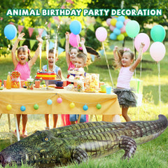 ILEISURELY giant alligator pool float storage folded, easy to store after events.