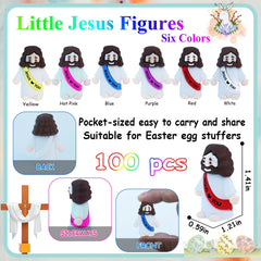 ILHSTY Little Jesus Figurine color variety ideal for Easter egg fillings and activities