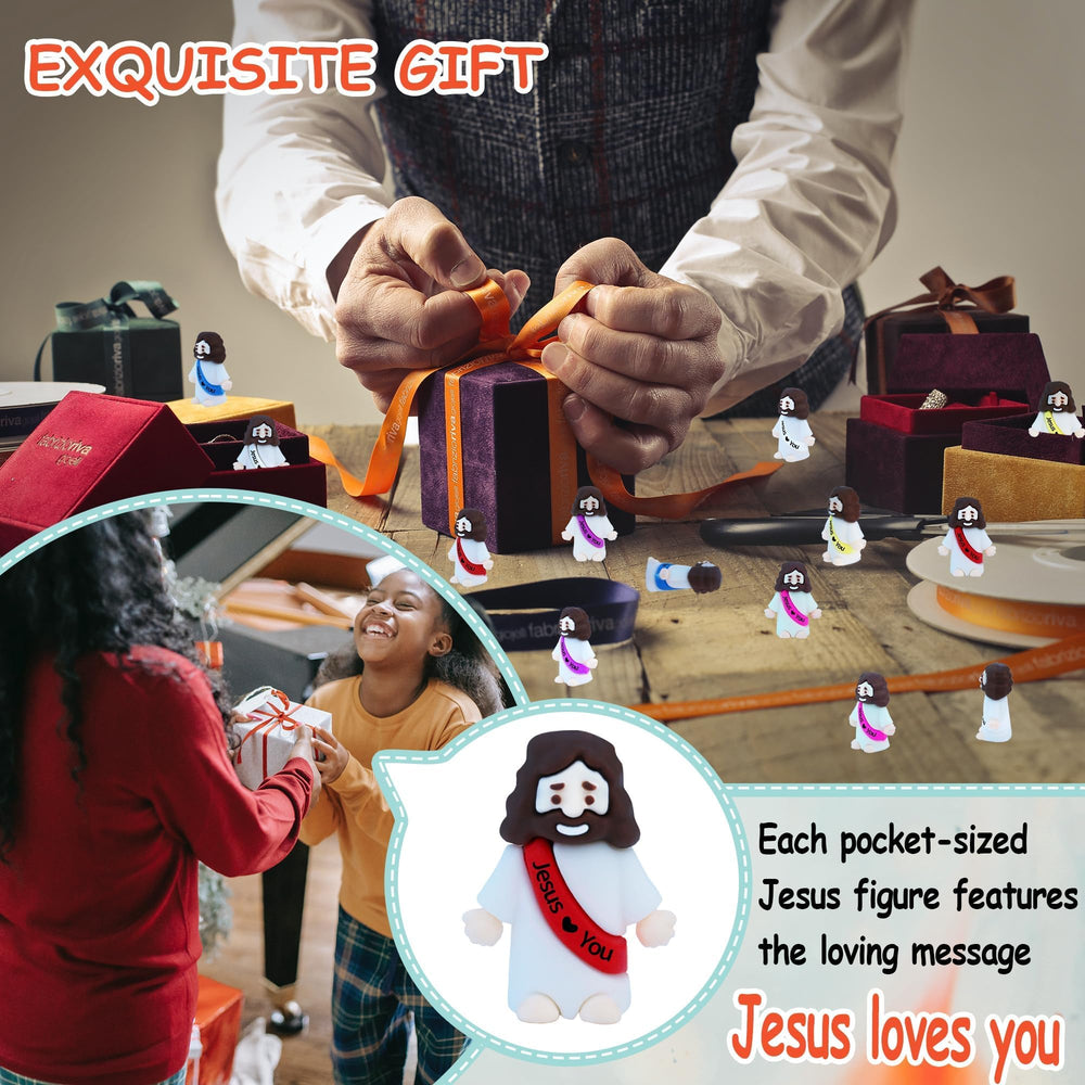 ILHSTY Little Jesus Figurine Easter-hunt-use supports fun treasure hunts and learning moments