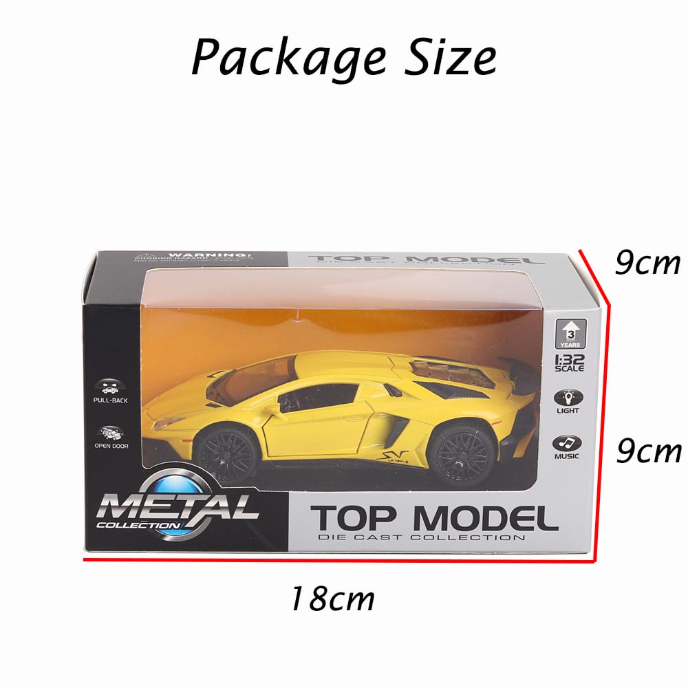 iLooboo Lambo Aventador pull-back rear for quick play