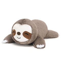 SQEQE Weighted Stuffed Animals Sloth Plush, Weighted Sloth Stuffed Animals Plushies, Soft Pillow Toy for Kids Adults, Christmas & Birthday Gifts 9.8 Inch, 0.8 Lb