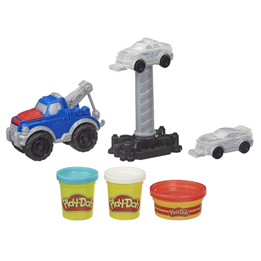 Play-Doh Wheels Tow Truck Toy for Kids 3+ — 3 Non-Toxic Colors