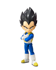 TAMASHII NATIONS Dragon Ball DAIMA Vegeta Mini S.H.Figuarts Figure – 2.8 inches tall – Officially Licensed