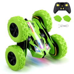 Threeking 4WD RC Car with Modular Batteries, Breathing Lights & 360° Flips — Gift for Kids 6-12