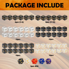 LAMJAM shield dice counters for durable buff/debuff markers