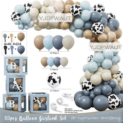 YJDFWAUT Cowboy Baby Shower Decorations | Western Boy Shower Party Supplies
