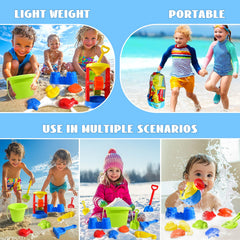 FUN LITTLE TOYS Beach Toys mesh bag keeps all pieces organized after fun days.
