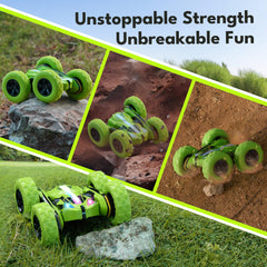 Threeking 4WD RC Car with Modular Batteries, Breathing Lights & 360° Flips — Gift for Kids 6-12