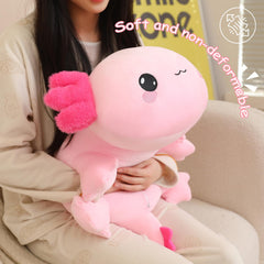 SQEQE Weighted Axolotl Plush — Soft Pink 9.8 Inch Weighted Plush Toy