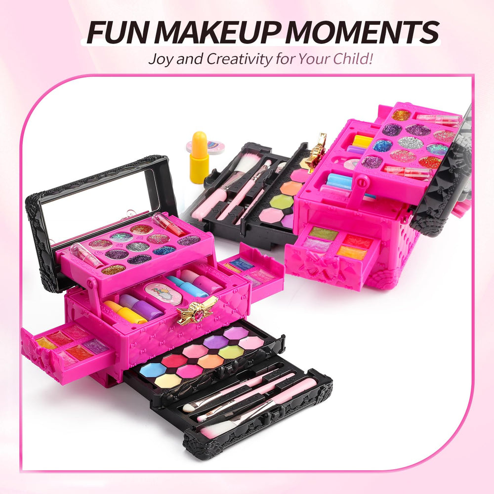 IMAGIC TOWN kids makeup color palette with vibrant shades for imagination