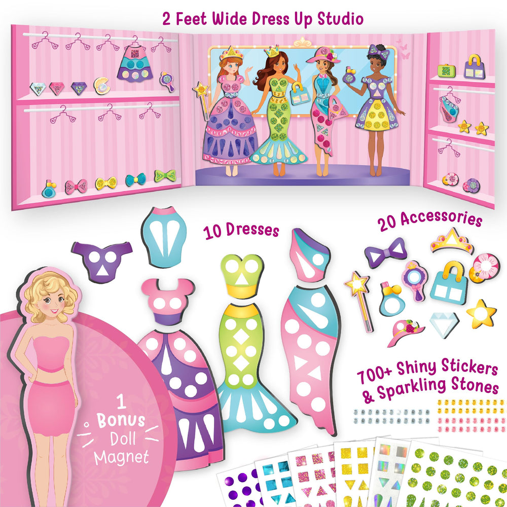Imagimake ten-piece dress set enables mix-and-match fashion play.