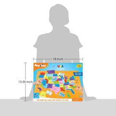 Imagimake Mapology colorful foam pieces support safe, screen-free play.