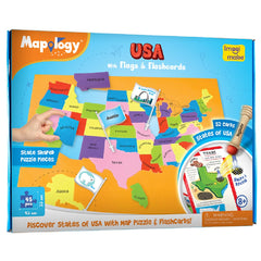 Imagimake Mapology capitals map guide supports memory and recall.