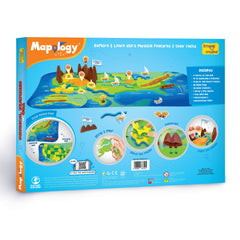 Imagimake Mapology finished USA map assembly showcasing features