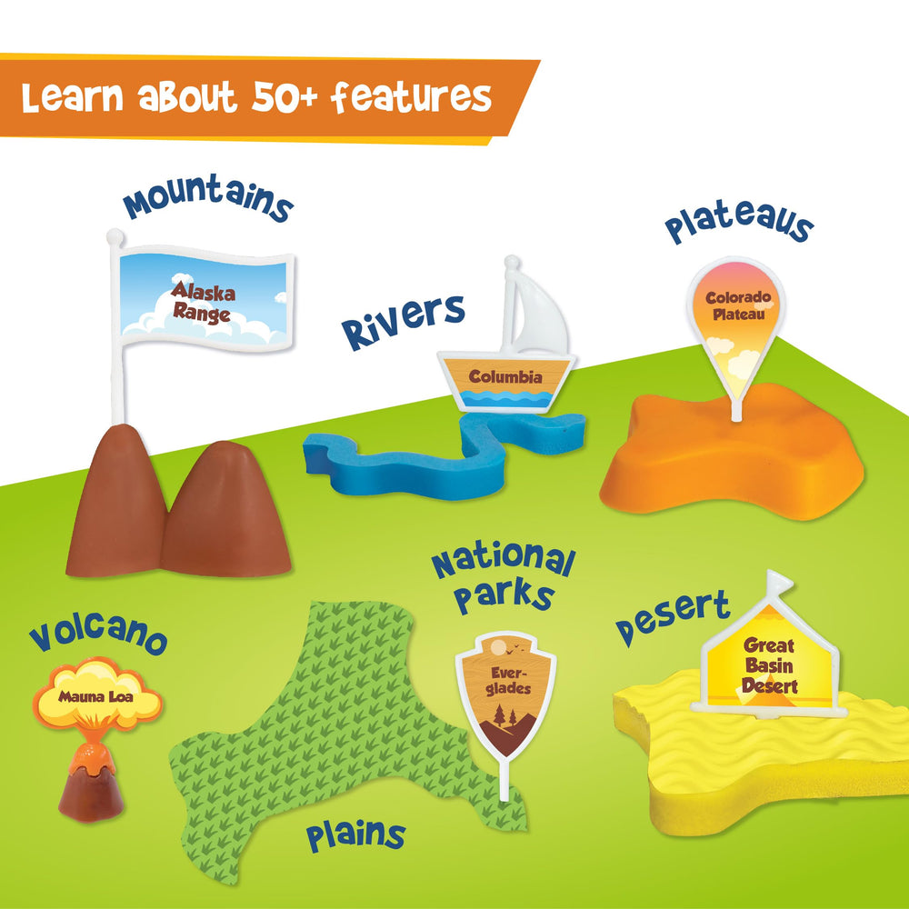 Imagimake Mapology name pegs labeling map features