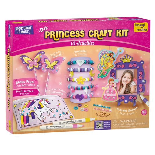 Imagimake Princess Craft Kit bracelet making for imaginative play