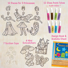 Imagimake princess-unicorn dream scene with glitter paints ready to sparkle in sunlight