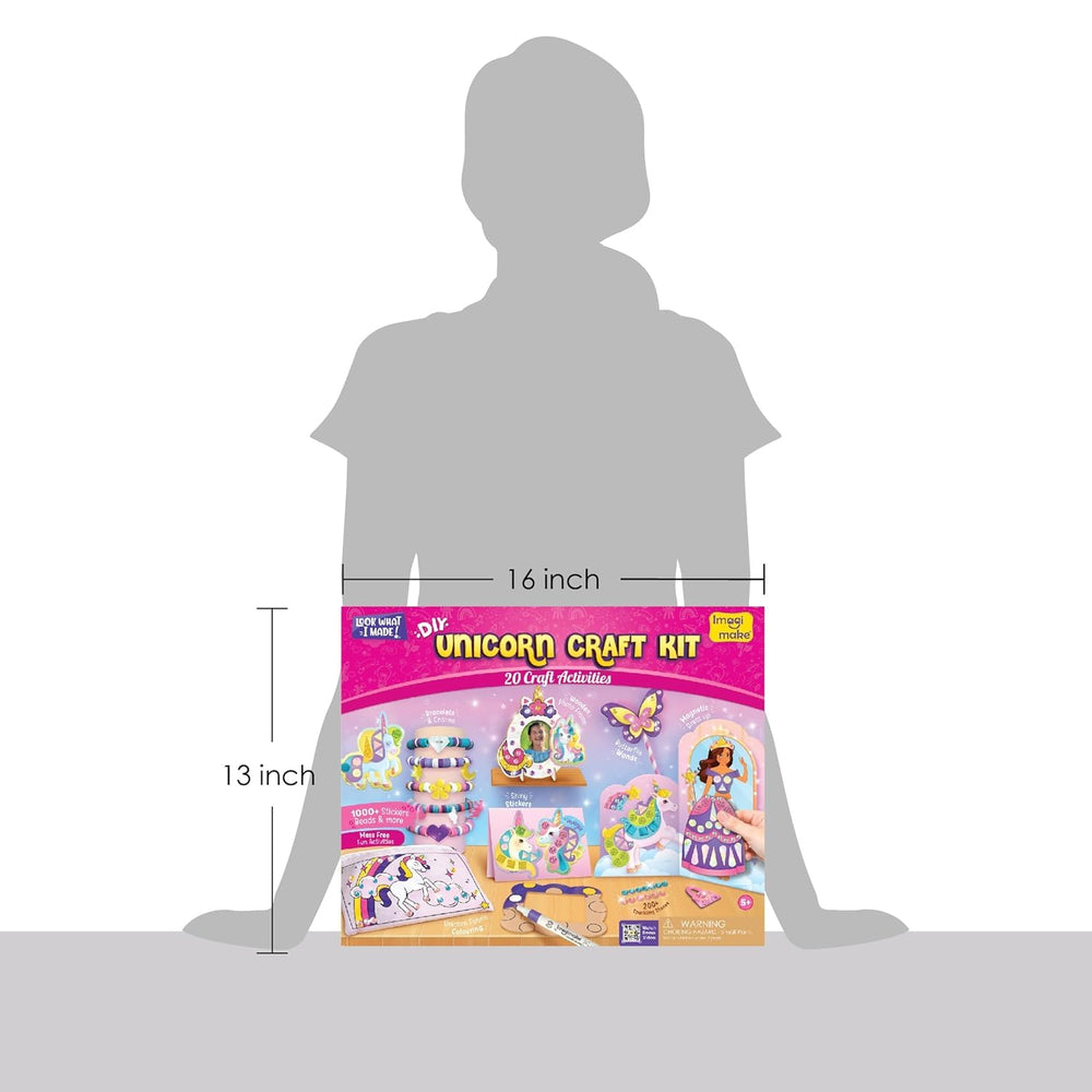 Imagimake Unicorn Craft Kit: all-in-one box with complete materials for kids