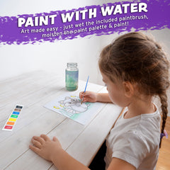 Imagination Works Paint with Water woodland book cover; mess-free fun for toddlers.