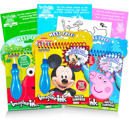 Imagine Ink Mickey Mouse water painting book set for mess-free color play