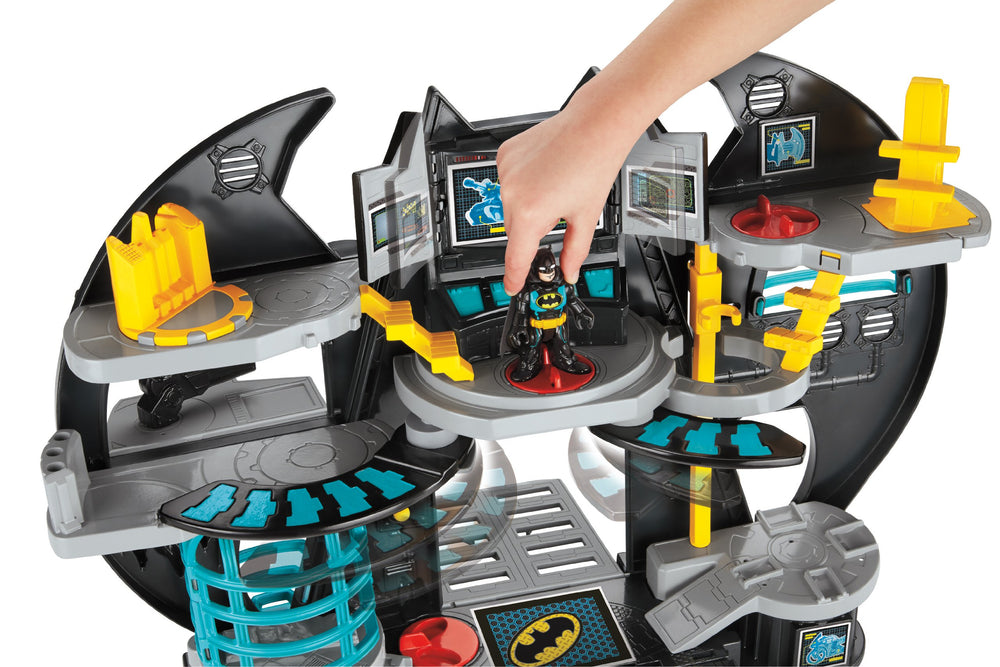 Imaginext Batcave elevator provides vertical access for action figures