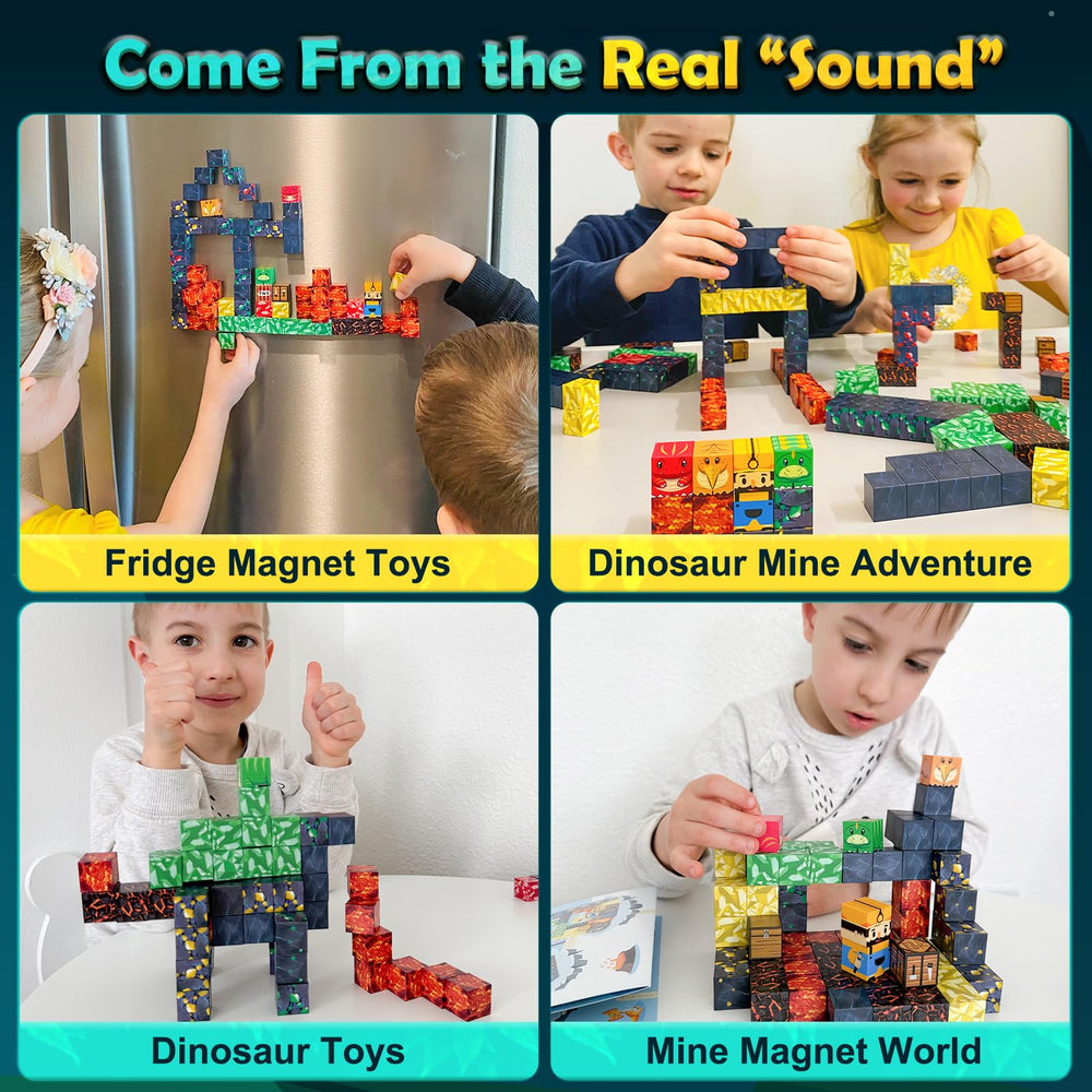 Imagiomo dinosaur caves mining scenes spark themed imaginative adventures