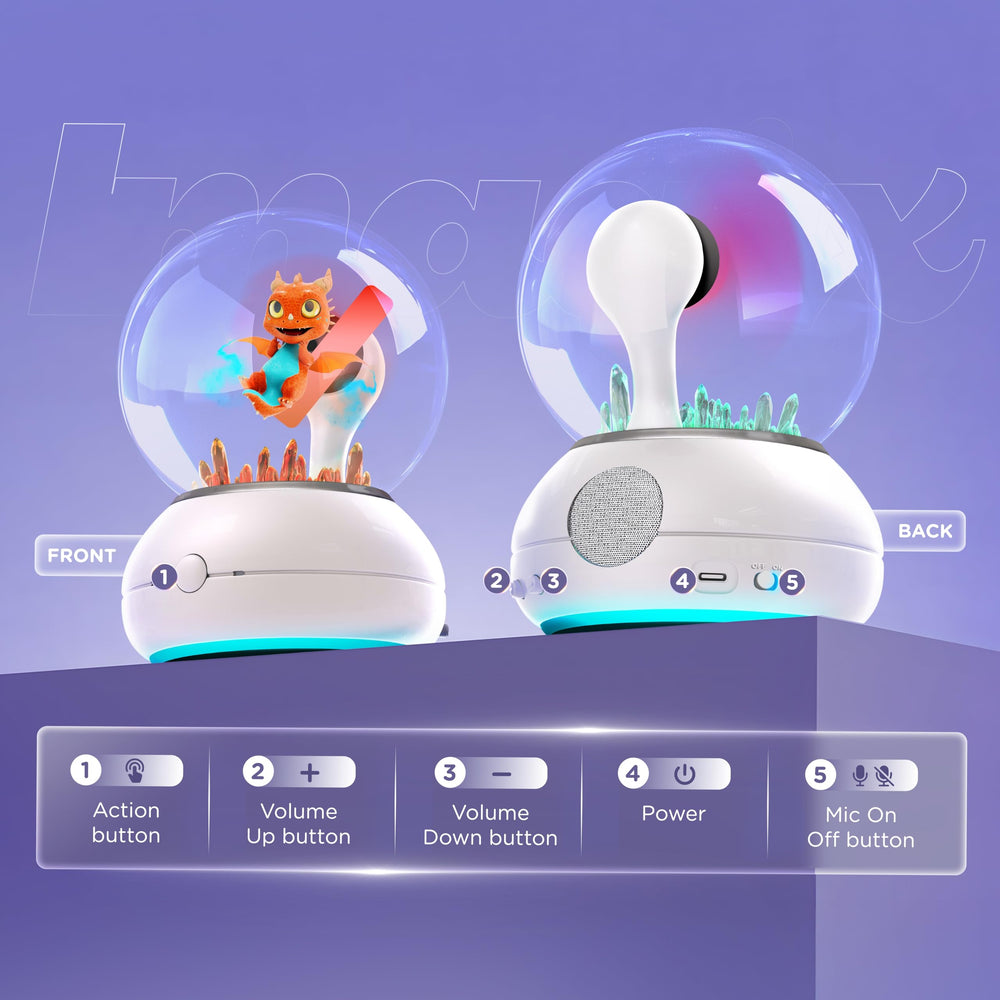 Imagix Crystal Ball offers safe, screen-free play with parental controls.