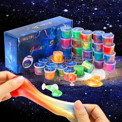 iMelitoy reusable slime jars keep slime fresh after play.