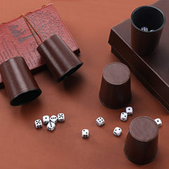 Dramatic pub-night scene showing dice cup in action.