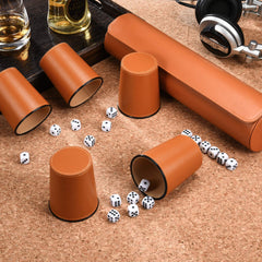 ImnBest felt-lined dice cups reduce noise while shaking.