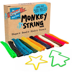 IMPRESA Monkey String Fidget Toys 500-piece set for creative sensory play and focus