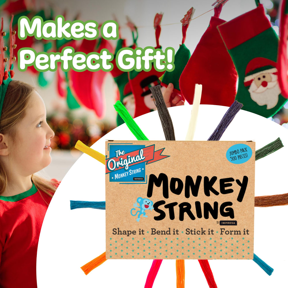 IMPRESA Monkey String Fidget Toys close-up bendable twists that support calm focus
