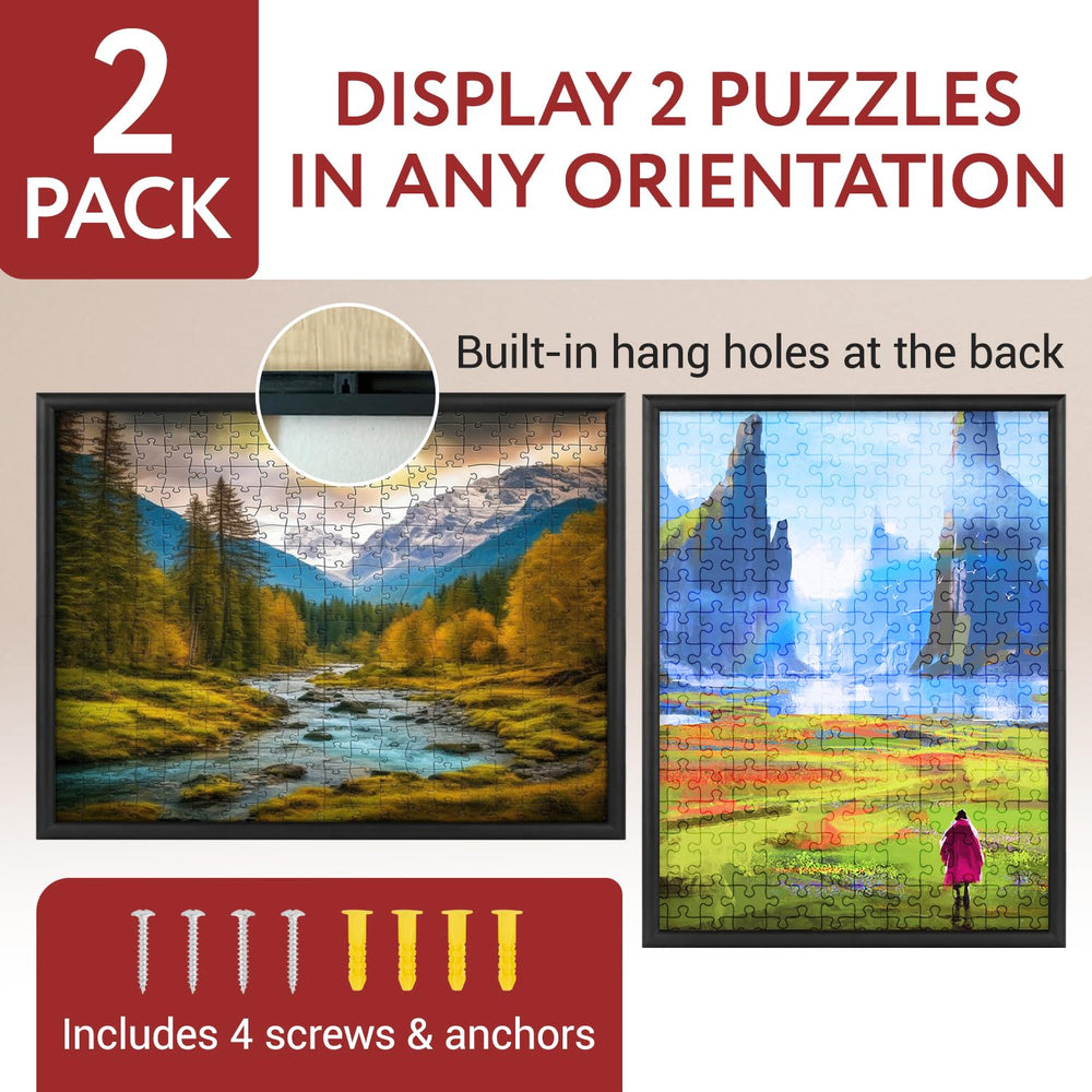 Impresa Puzzle Display Frame Kit durable materials support long-lasting puzzle display in any room.