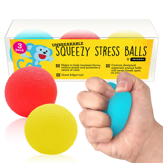 IMPRESA Squishy Stress Ball Berry color helps focus during study sessions