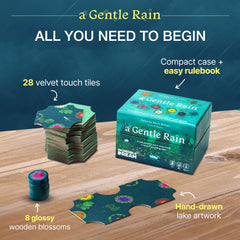 Incredible Dream A Gentle Rain: tranquil lake scene supports mindful play.