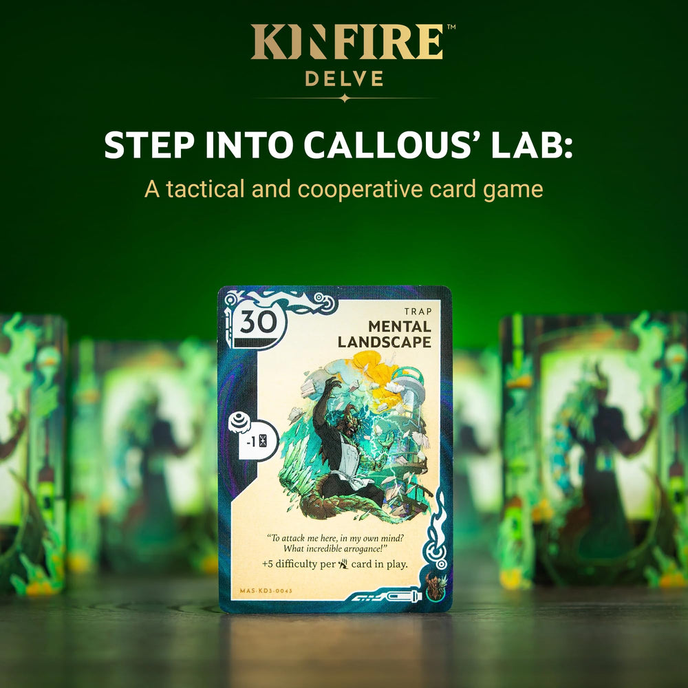 Incredible Dream Kinfire Delve Solo play setup for focused strategy.
