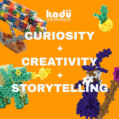 KADU rainbow pieces offer colorful building blocks for open-ended creativity