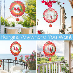INCROYDAY Weather-resistant wind spinner withstands outdoor elements while remaining vivid
