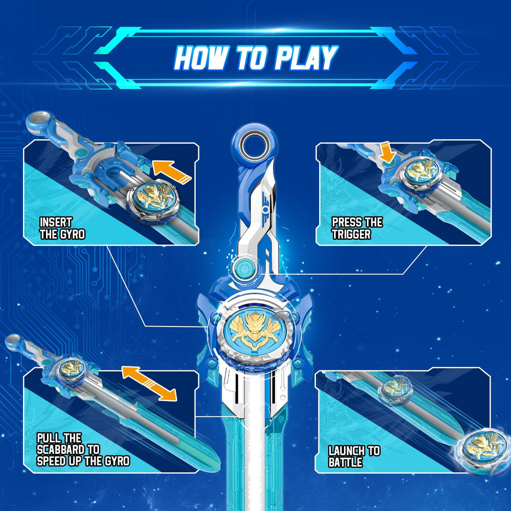 Infinity Nado sword top arc demonstrating precise trajectory and strategic planning.
