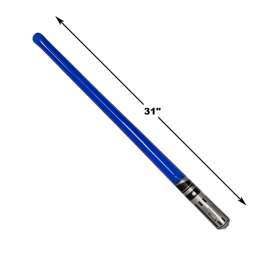 Inflatable Army lightsabers compact storage for reuse.