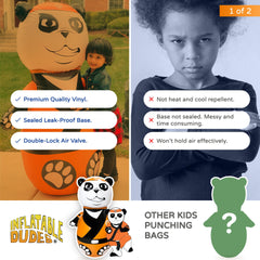Inflatable Dudes Panda Toy repair patch included for durability