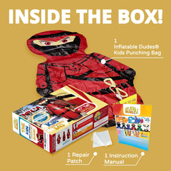 Inflatable Dudes Ninja Toy repair patch included for quick fixes.