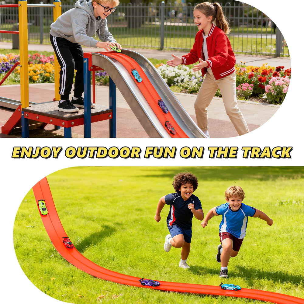 Ingbear 15ft track supports group play with two lanes for shared fun.