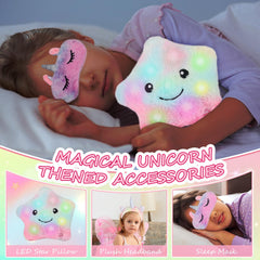 Ingbear unicorn eye mask for restful travel and sleep