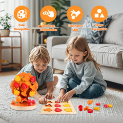 INIFEIDALA Fruit shapes encourage color and shape recognition during play.