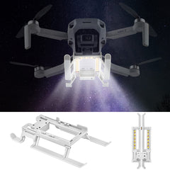 Inifispce LED landing gear on a DJI Mini for safer night landings.