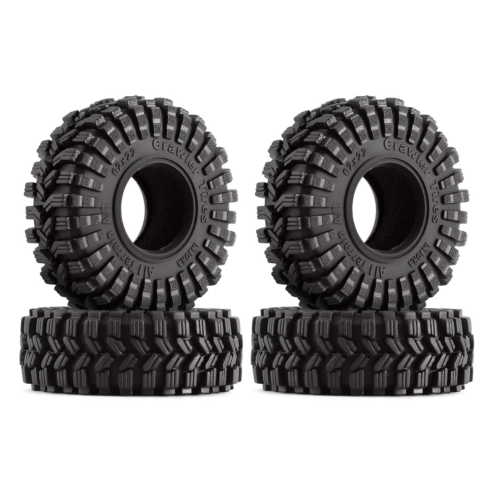 INJORA 1.0 All Terrain S5 King Trekker side view boosts grip on rugged surfaces.