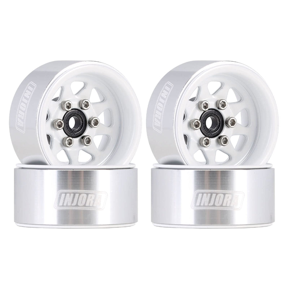 INJORA 1.0 beadlock wheel with stamped steel deep dish for Axial SCX24.