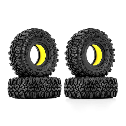 INJORA 1.0 RC tire for SCX24 with aggressive tread for better traction